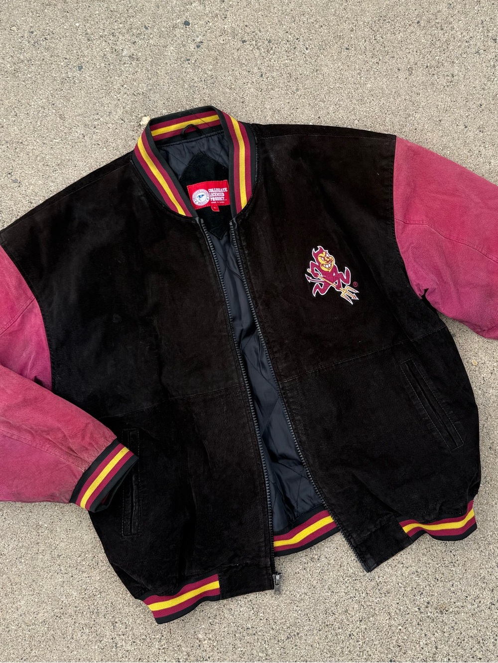 Vintage Arizona State Sundevils ASU Leather Varsity Jacket